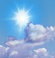 mostly cloudy