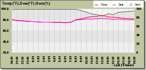 Temp/Dew Point/Humidity last 24 hours